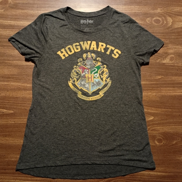 HOGWARTS HARRY POTTER T-SHIRT - Large // Wizard School Tee Shirt Fandom Crest - Picture 5 of 7